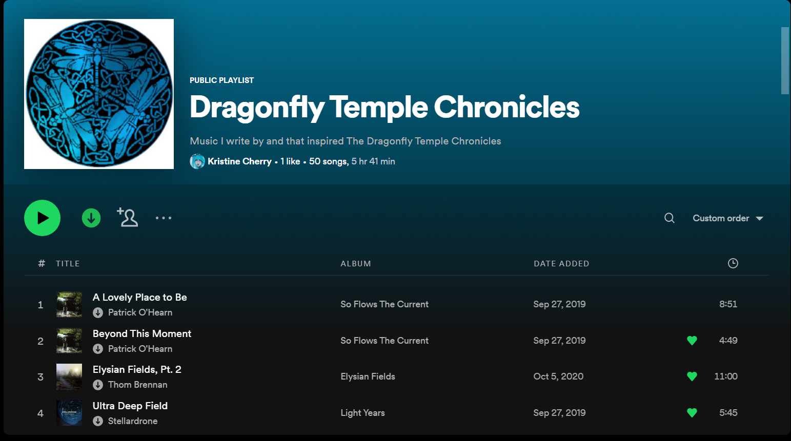 Music and the Dragonfly Temple Chronicles