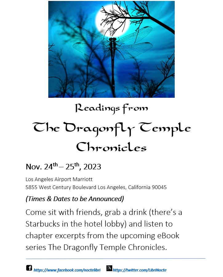 2023 Live Readings from the Dragonfly Temple Chronicles